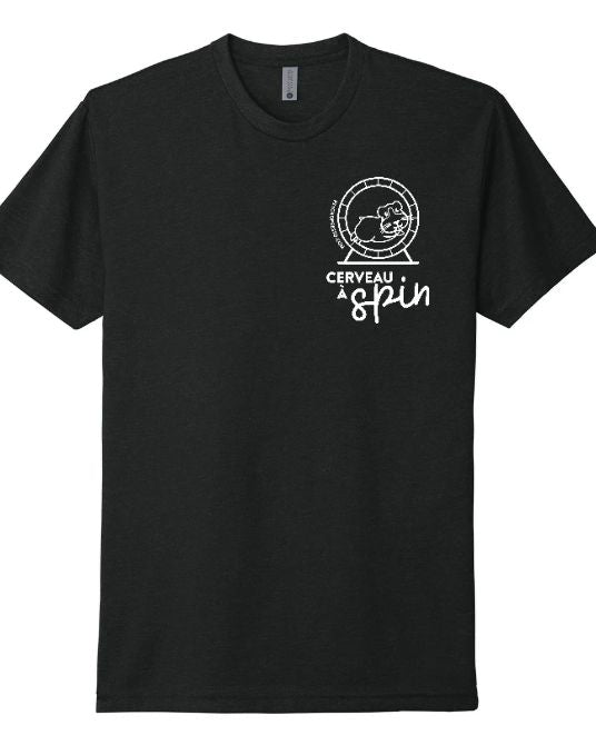 T-shirt cerveau à spin