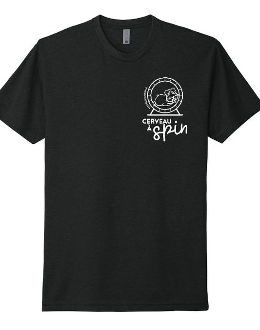 T-shirt cerveau à spin
